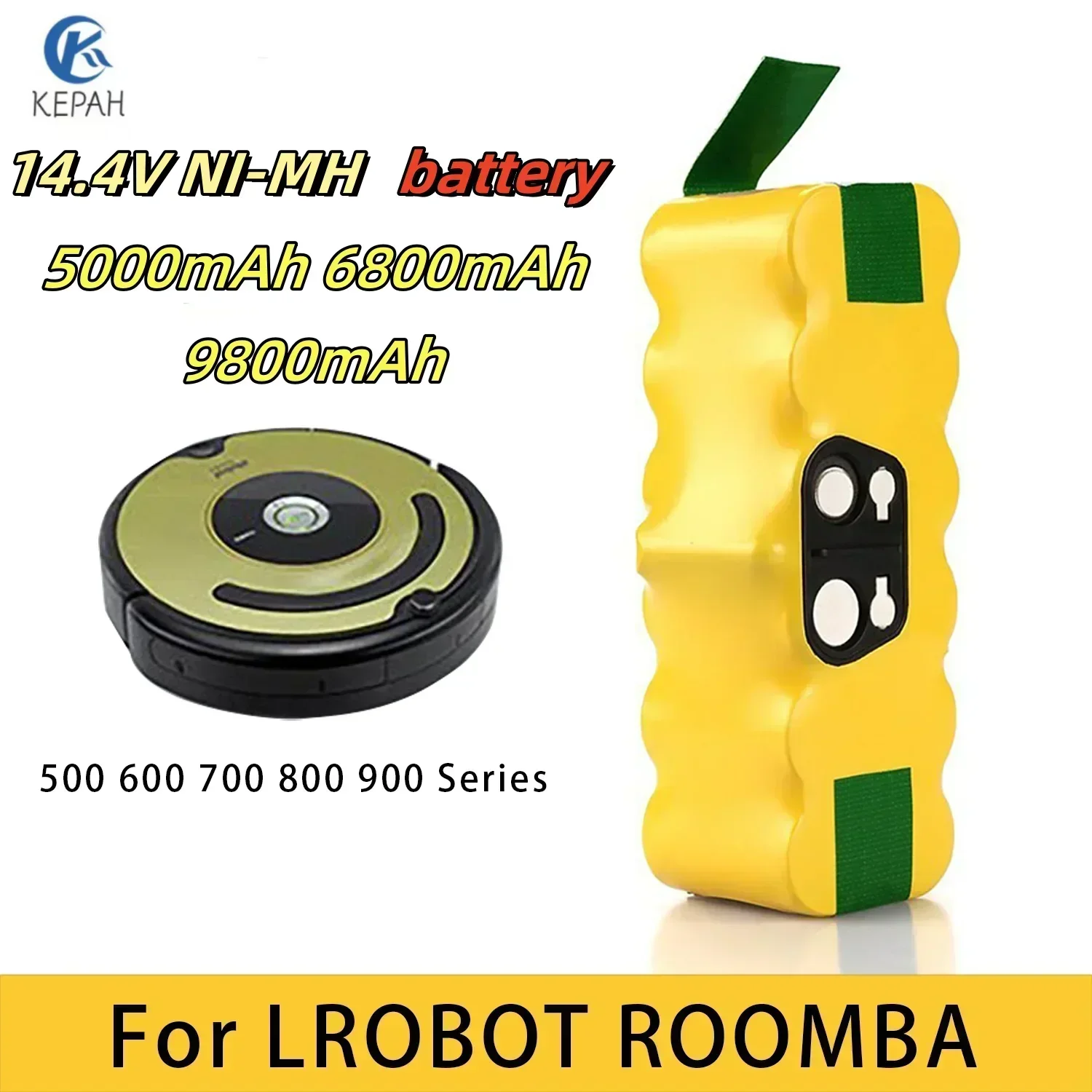 4S Lipo Battery 14.8V 6000Mah - 14.4V 5000mAh Robotstofzuiger Batterij voor IRobot