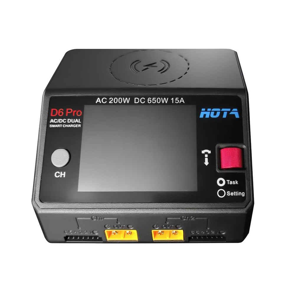 Hota D6 Pro Dual Lipo Charger - HOTA D6 Pro Lipo Batterijlader Dubbelkanaals