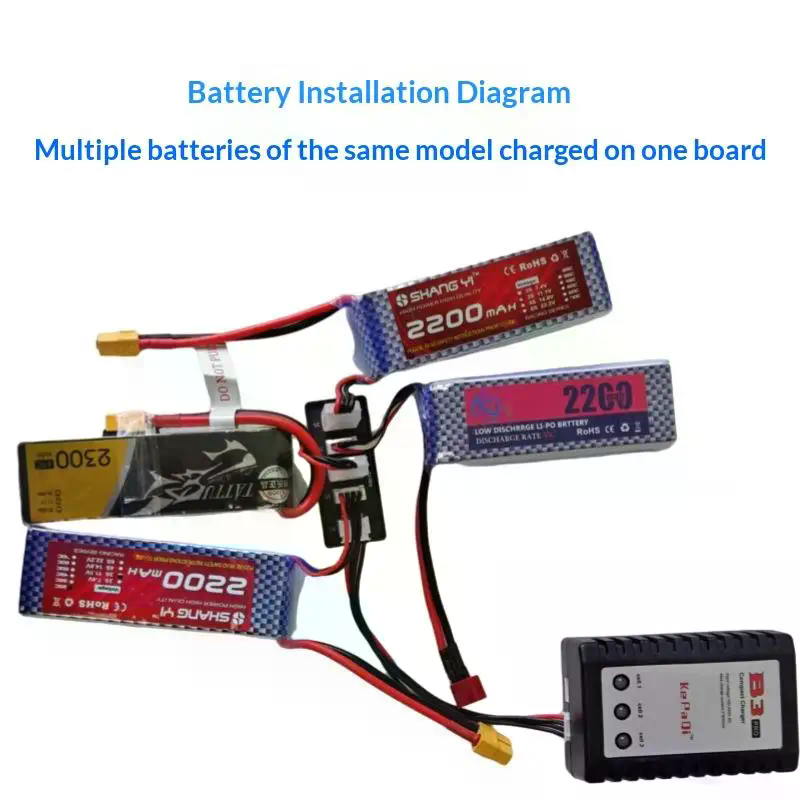Parallel opladen van Lipo-batt - 12S Lipo Battery Balancing Board recensie en prijs