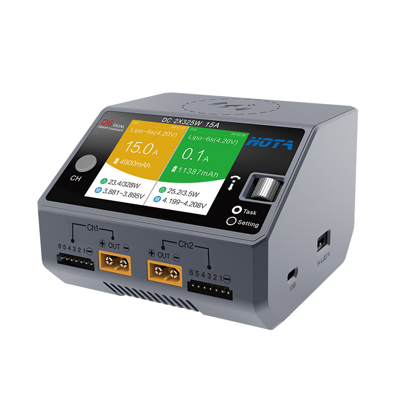 Hota D6 Pro Ac 200W/Dc 650W 15 - Hota D6 Pro Dual Lipo Charger recensie en prijs