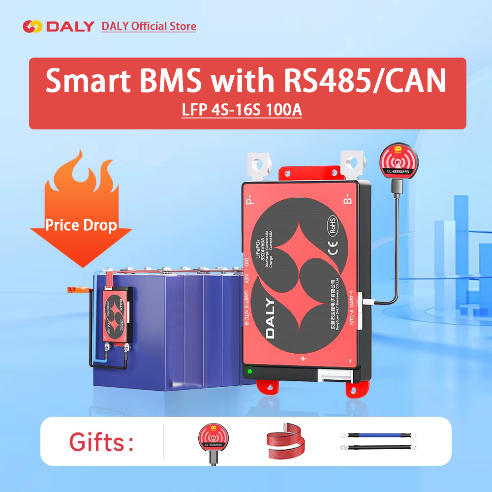 Daly Smart BMS 4S Lifepo4 12V  - Lifepo4 12V 100Ah Bms Bluetooth recensie en prijs
