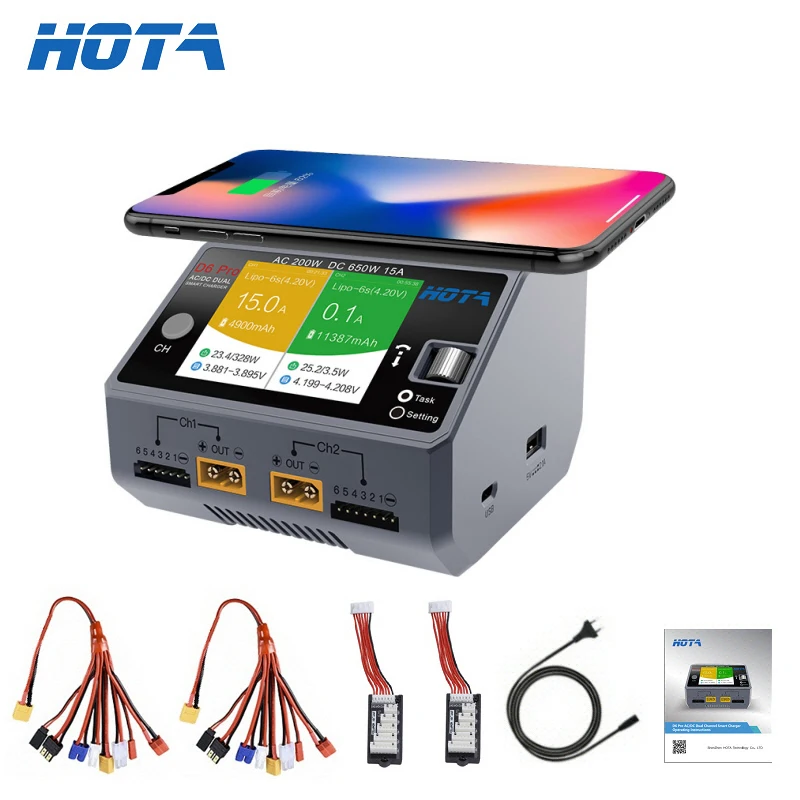 Hota D6 Dual/Pro Smart Charger - Hota D6 Pro Dual Lipo Charger recensie en prijs