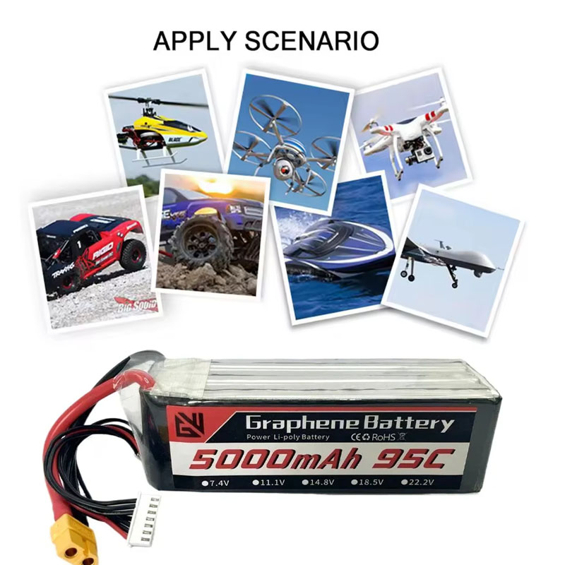 Lipo-batterij 6S 5000mAh XT60  - 6S Lipo Battery 22.2V 5000Mah recensie en prijs
