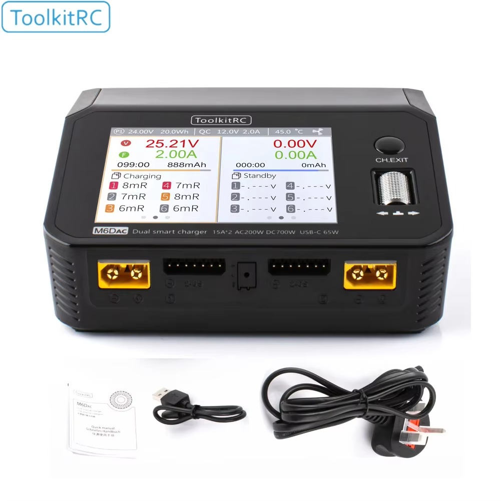 SmCpToolkitRC M6DAC Dual Chann - Toolkitrc M6Dac Smart Charger recensie en prijs