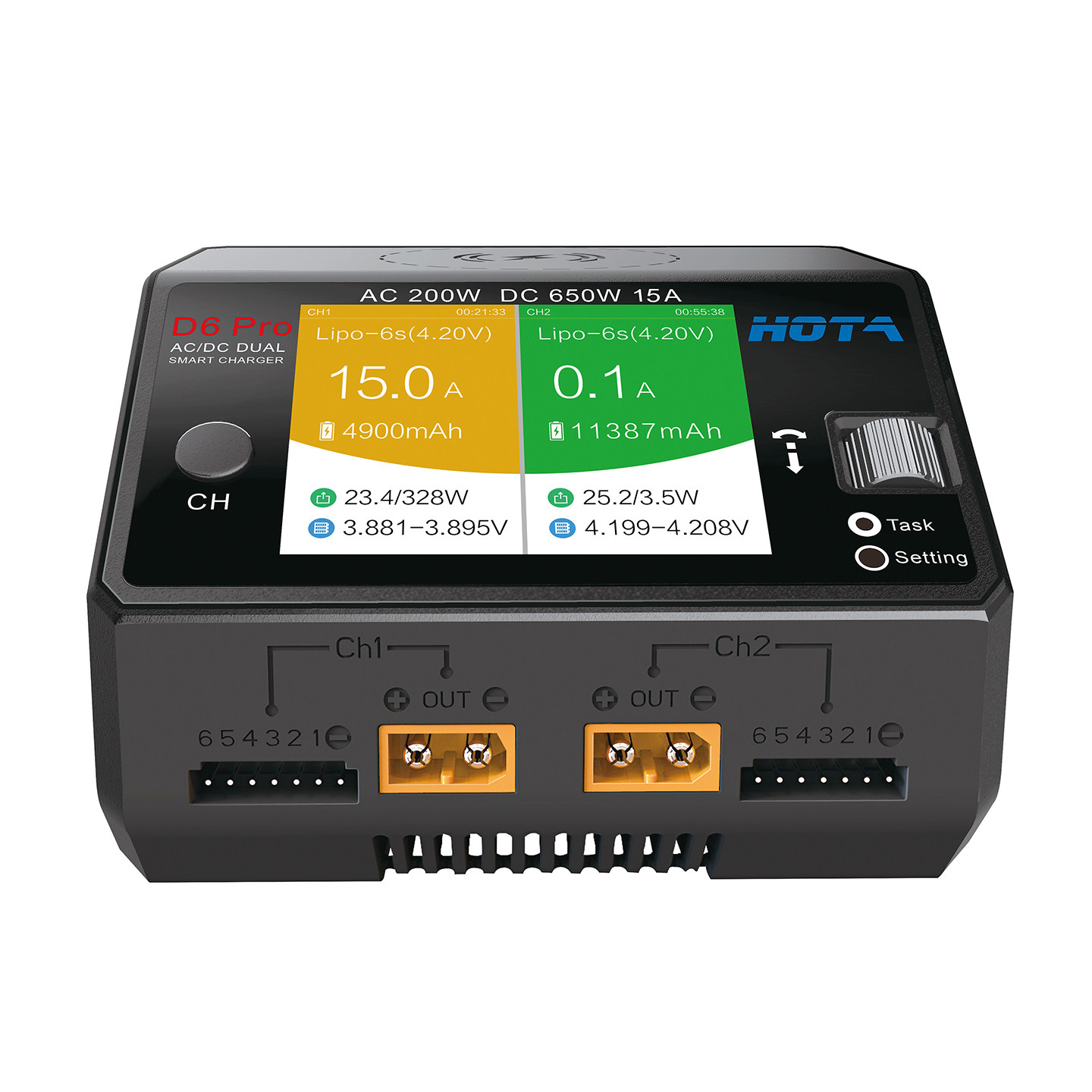 HOTA D6 Pro AC/DC Dual Channel - Hota D6 Pro Dual Lipo Charger recensie en prijs